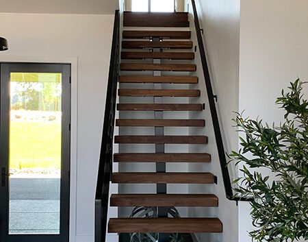 Wrought Iron stair stringer