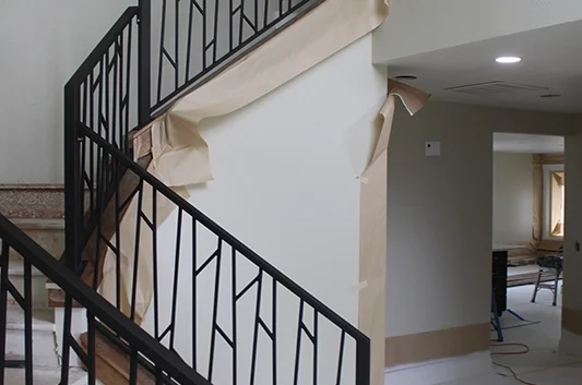 interior stairs and railings